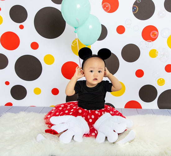 Buy Sale Fox Polka Dots Spring Birthday Vinyl/Fabric Photography ...