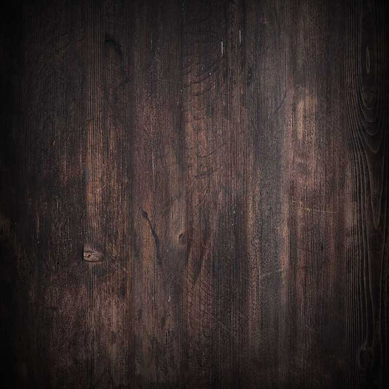 Fox Rolled Dark Brown Wood Newborn Vinyl Backdrop Photographer - Foxbackdrop