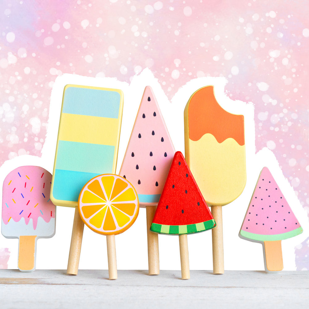 Fox Rolled Summer Birthday Ice-cream Vinyl Photos Backdrop