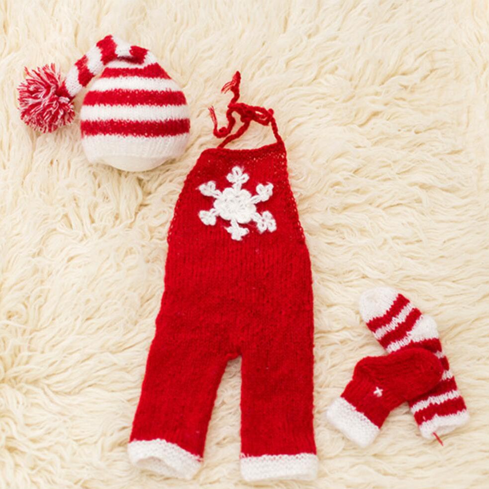 Fox 3pcs Christmas Children's Suit for Photography Prop - Foxbackdrop