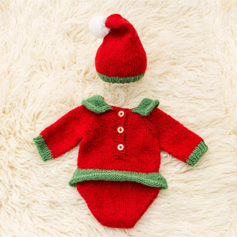 Fox 3pcs Christmas Children's Suit for Photography Prop - Foxbackdrop