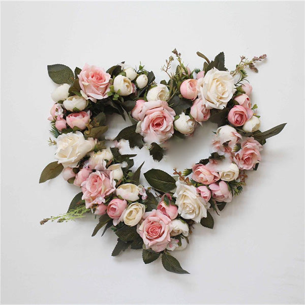 Fox Simulation Rose Heart-shaped Garland Wall Decoration Photo studio - Foxbackdrop