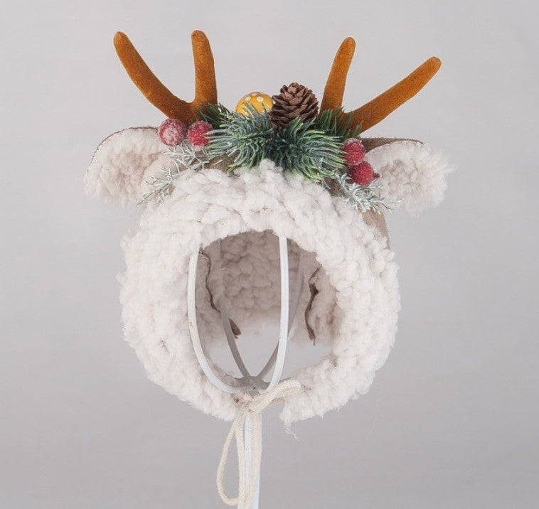 Fox Children Baby Elk Hat for Studio Photography Prop Outfits - Foxbackdrop