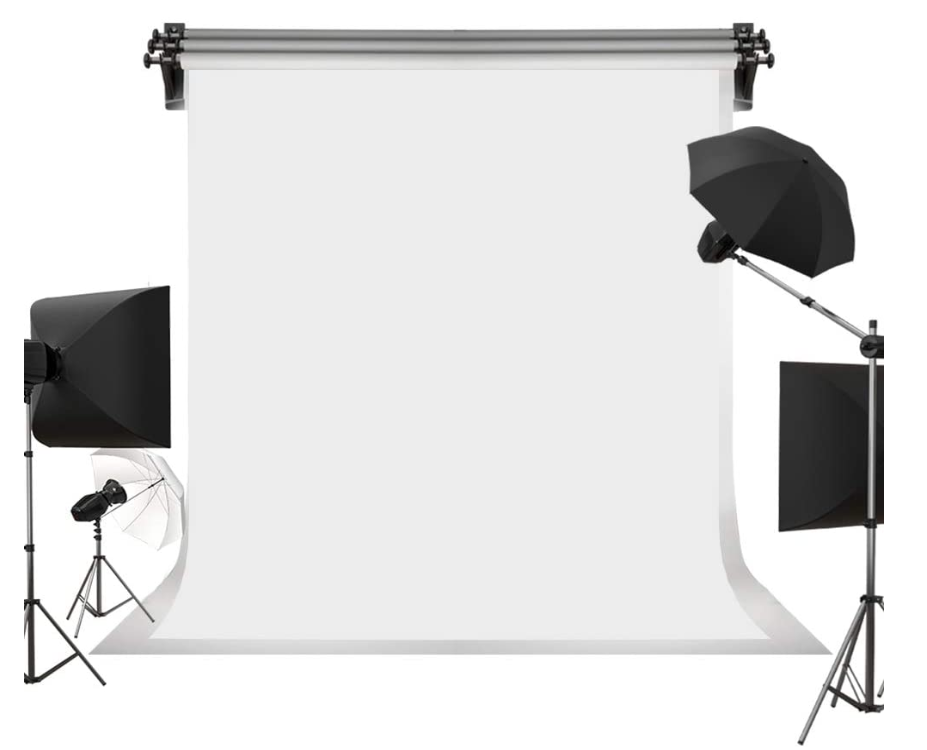 Fox Rolled Solid Plain White Vinyl Photography Backdrop - Foxbackdrop