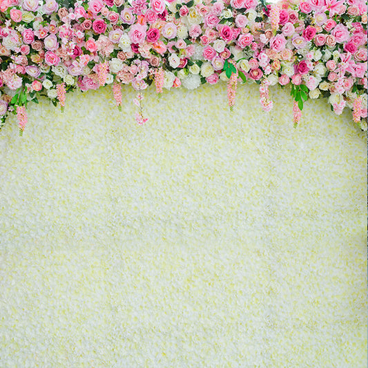 Fox Flowers Banner Newborn Maternity Vinyl Backdrop - Foxbackdrop