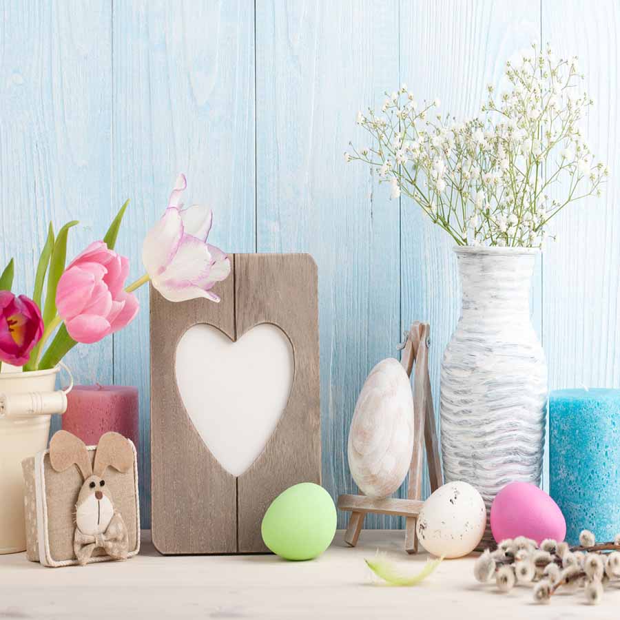 Fox Rolled Eggs Easter Day Photo Vinyl Backdrop - Foxbackdrop