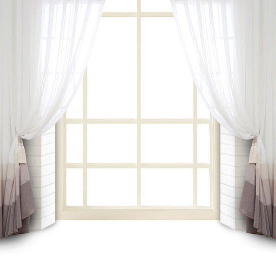 Buy Discount Fox Affordable White Curtain Window Vinyl/Fabric Wedding ...