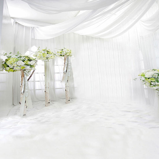 Buy discount Fox White Curtains Wedding Vinyl/Fabric Backdrop – Foxbackdrop