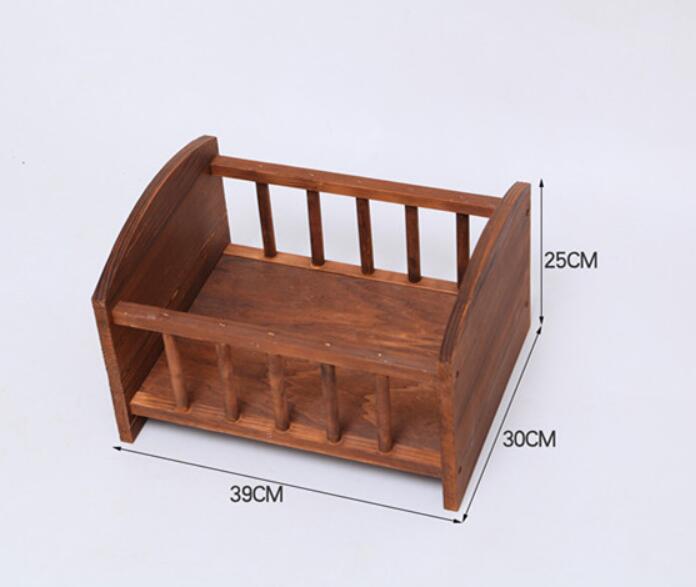 Fox Retro Wood Crib Newborn Baby Photo Studio Props - Foxbackdrop